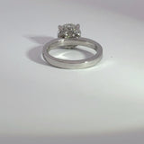 2.10 Carat Round Brilliant Lab Grown Diamond Hidden Halo Engagement Ring