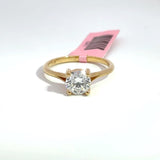 1.31 Carat Round Brilliant Cathedral Lab Grown Diamond Engagement Ring