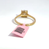 1.31 Carat Round Brilliant Cathedral Lab Grown Diamond Engagement Ring