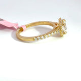 1.01 Carat Round Halo Cathedral Lab Grown Diamond Engagement Ring