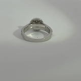 .90 Carat Round Halo Cluster Lab Grown Diamond Ring