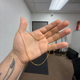 22k Gold Hollow Chain