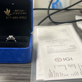 1.16 Carat Round Cathedral 3-Stone Lab Grown Diamond Engagement Ring