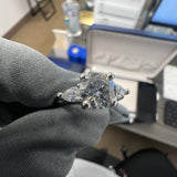 1.16 Carat Round Cathedral 3-Stone Lab Grown Diamond Engagement Ring