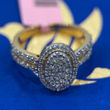 .92 Carat Round Halo Cluster Lab Grown Diamond Ring