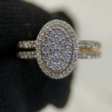 .92 Carat Round Halo Cluster Lab Grown Diamond Ring