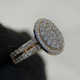 .92 Carat Round Halo Cluster Lab Grown Diamond Ring