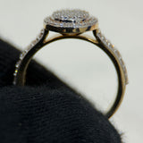 .92 Carat Round Halo Cluster Lab Grown Diamond Ring