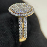 .92 Carat Round Halo Cluster Lab Grown Diamond Ring