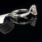 2.09 Carat Oval Lab Grown Diamond Hidden Halo Engagement Ring