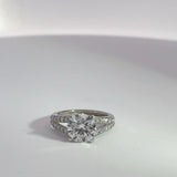 2.06 Round Brilliant Carat Lab Grown Diamond Engagement Ring