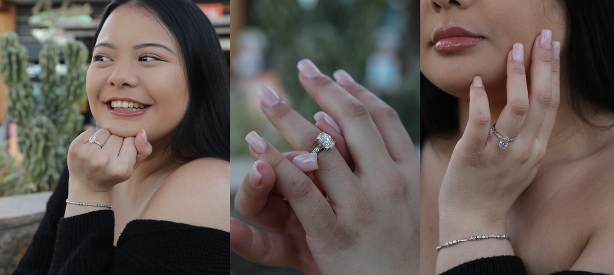 2 Carat Oval Lab Diamond Engagement Ring