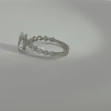 2.09 Carat Oval Hidden Halo Bubble Band Lab Grown Diamond Engagement Ring