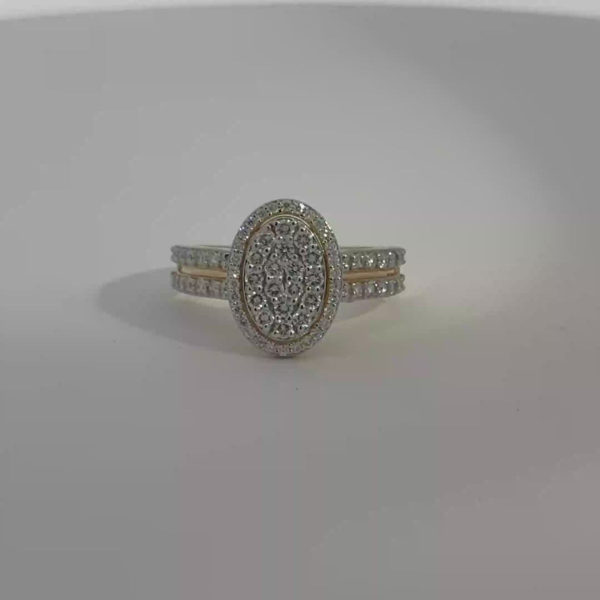 .92 Carat Round Halo Cluster Lab Grown Diamond Ring